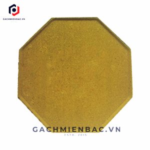Gạch bát giác tự chèn vỉa hè màu vàng