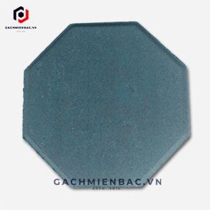 Gạch bát giác tự chèn vỉa hè màu xanh