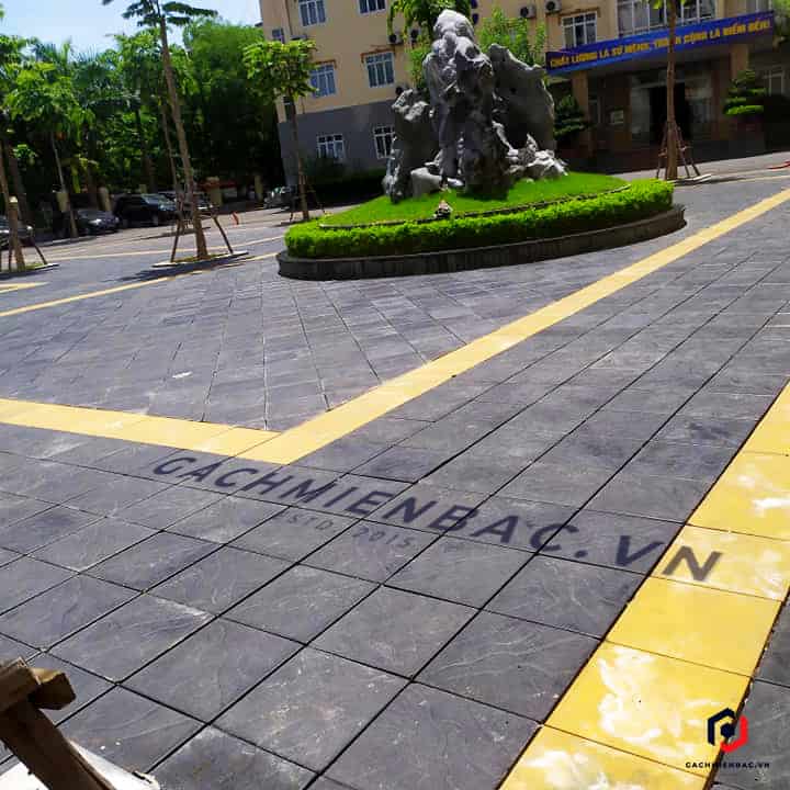 Công trình sử dụng gạch bê tông giả đá