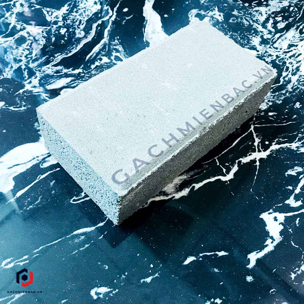 Gạch block tự chèn chữ nhật màu ghi