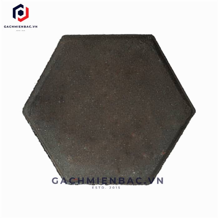 Gạch lục giác lát vỉa hè tự chèn màu ghi