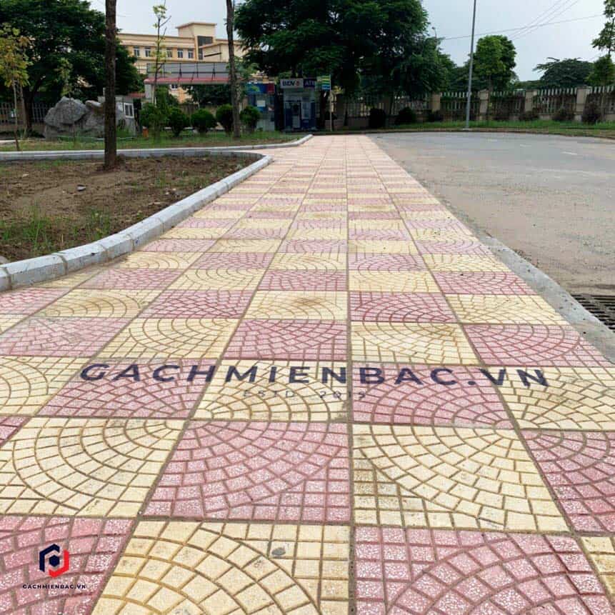 Gạch Terrazzo 30x30 MB-124 đỏ và vàng