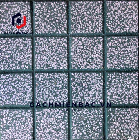Gạch lát terrazzo MB-010 xanh