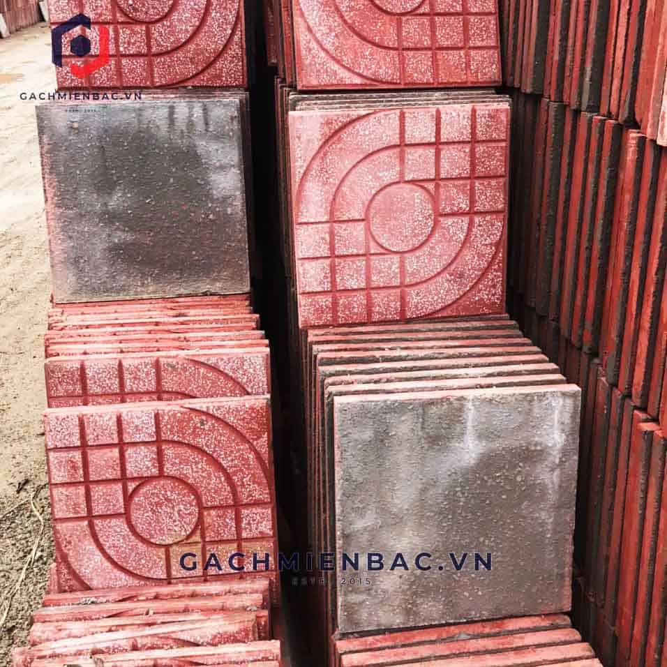 Gạch lát terrazzo MB-1002 đỏ tại nhà máy gạch Miền Bắc