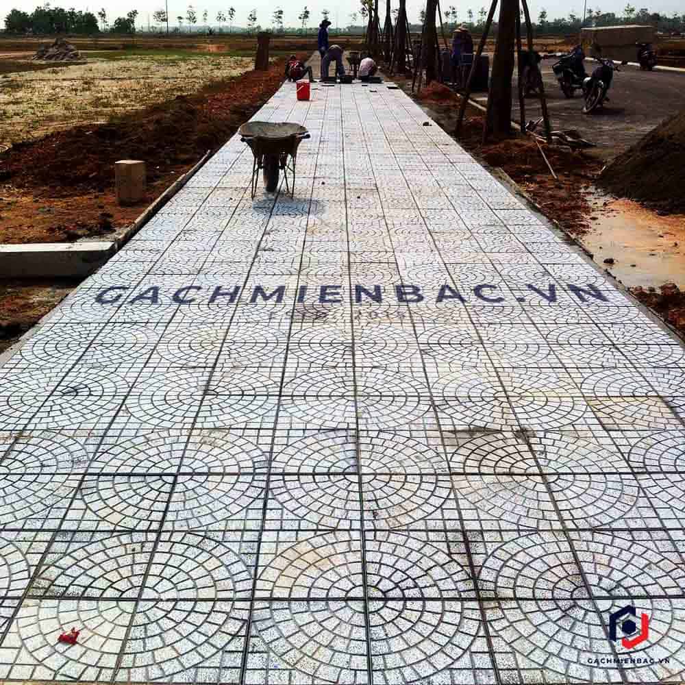 Công trình sử dụng gạch terrazzo màu ghi Miền Bắc