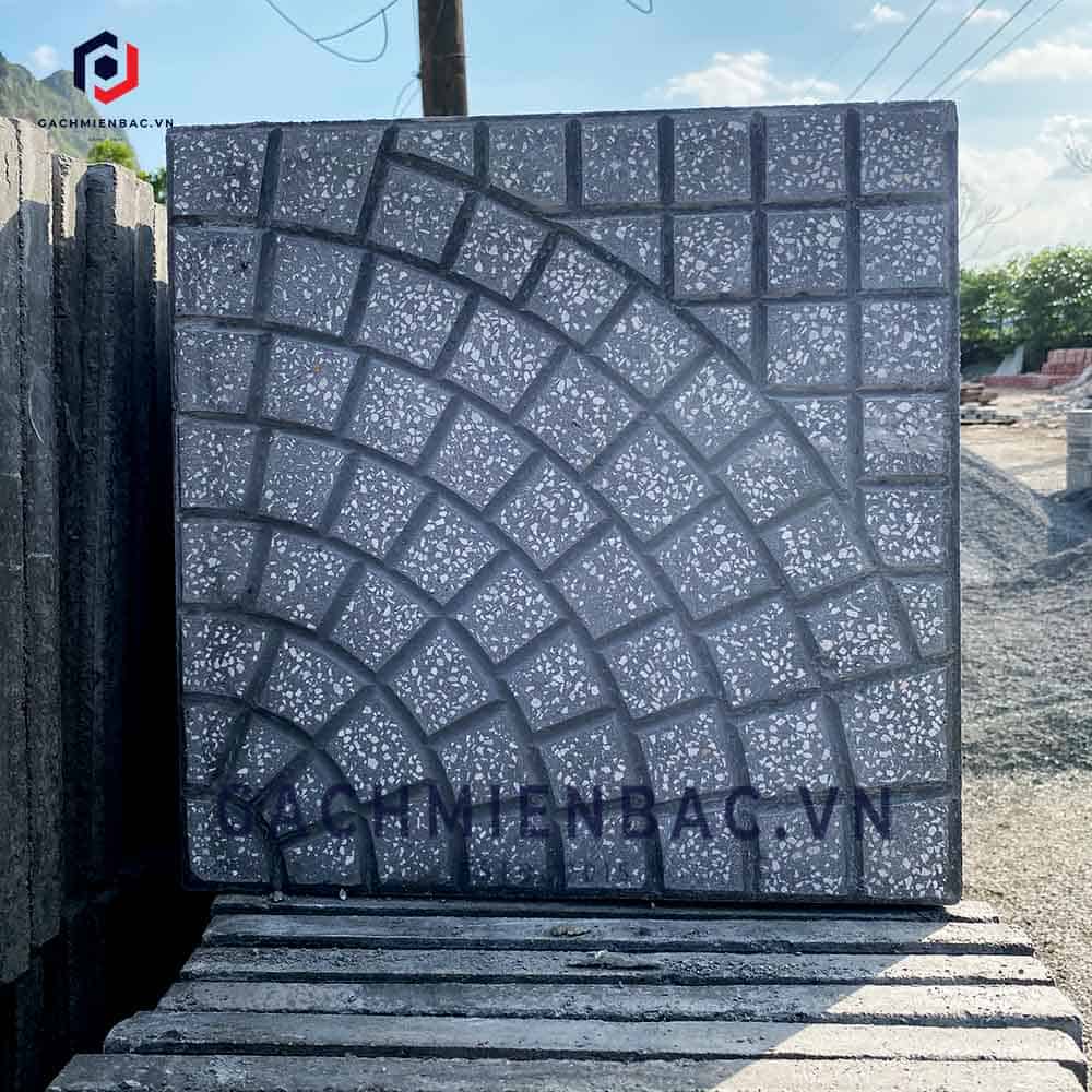 Gạch terrazzo màu ghi tại nhà máy gạch Miền Bắc