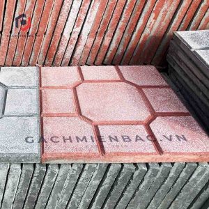 Gạch lát terrazzo MB-129 đỏ tại nhà máy Gạch Miền Bắc
