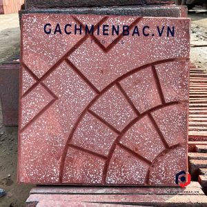 Gạch lát terrazzo MB-160 đỏ tại nhà máy gạch Miền Bắc