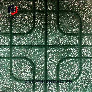 Gạch lát terrazzo MB-42 xanh
