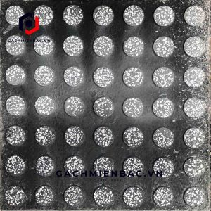 Gạch lát terrazzo MB chấm bi ghi