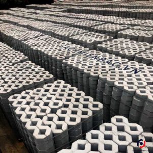 Gạch trồng cỏ 2 lỗ nhám tại nhà máy gạch Miền Bắc
