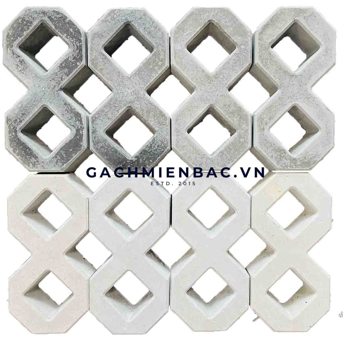 Gạch số 8 trồng cỏ bóng